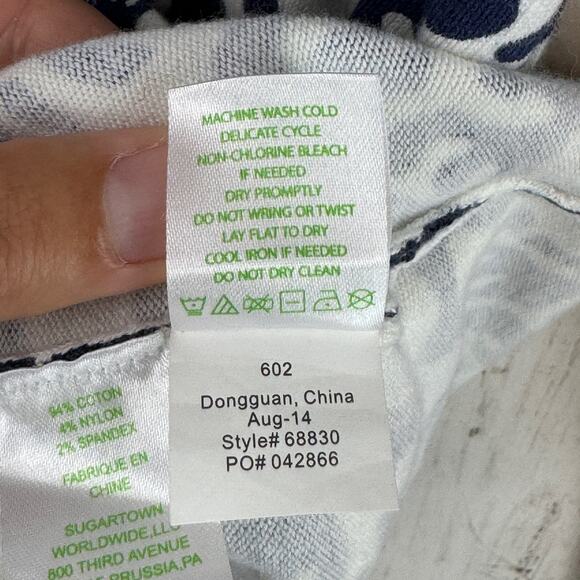 Lilly Pulitzer Bright Navy Treasure Adelaide V-Neck Knit Sweater Size Small - Picture 6 of 13